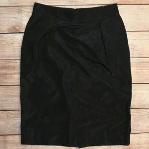 Banana Republic Black Lined High Waist Skirt